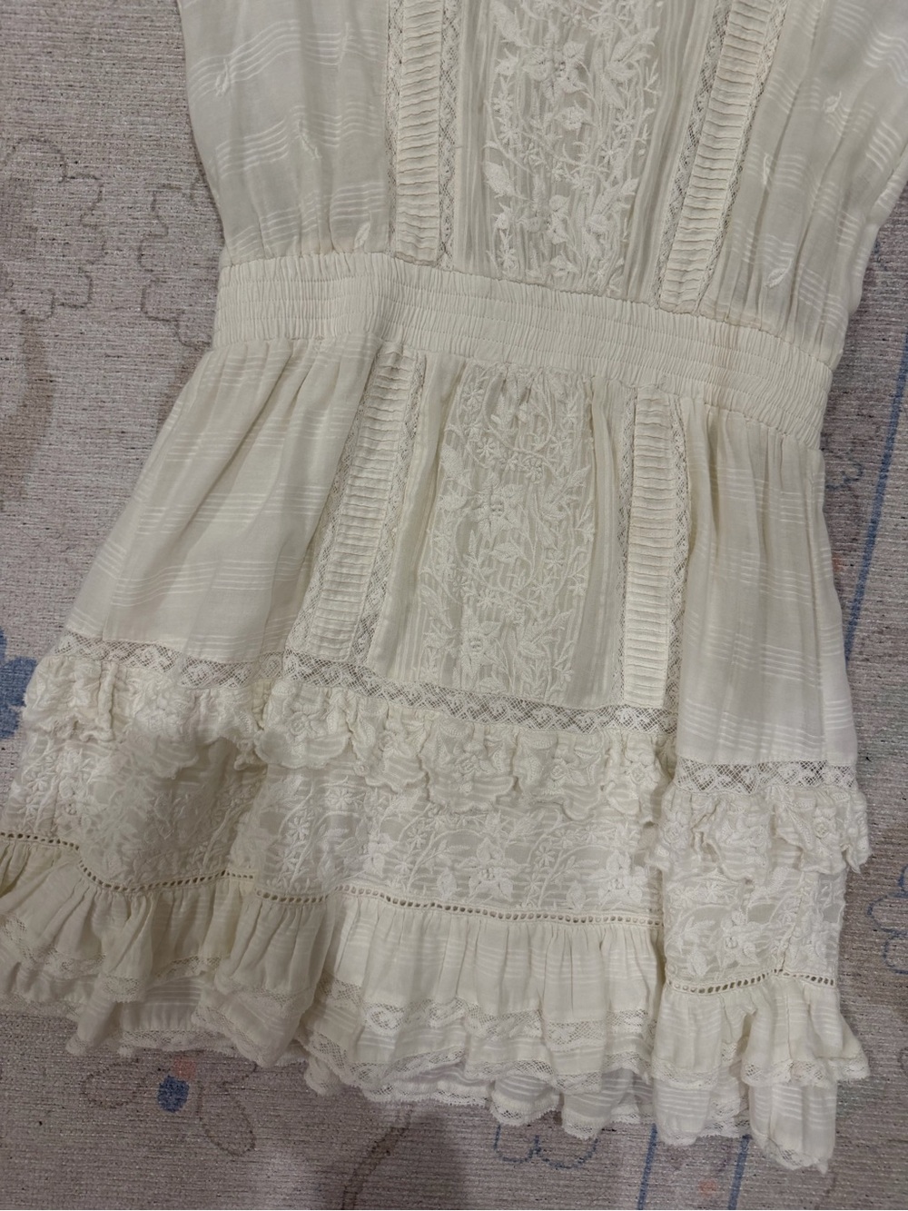 LoveShackFancy LEIGHTON DRESS - RIVIERA - Picture 4 of 6